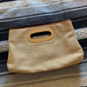 Michael Kors Berkley Straw Clutch